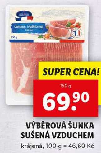VÝBĚROVÁ ŠUNKA SUŠENÁ VZDUCHEM, 150 g