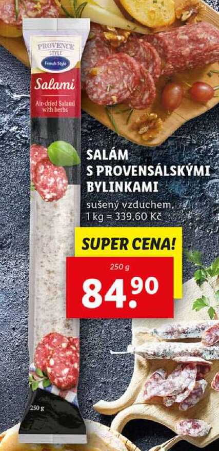 SALÁM S PROVENSÁLSKÝMI BYLINKAMI, 250 g