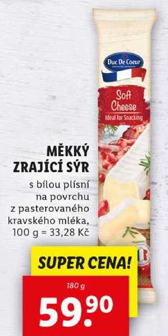 MĚKKÝ ZRAJÍCÍ SÝR, 180 g