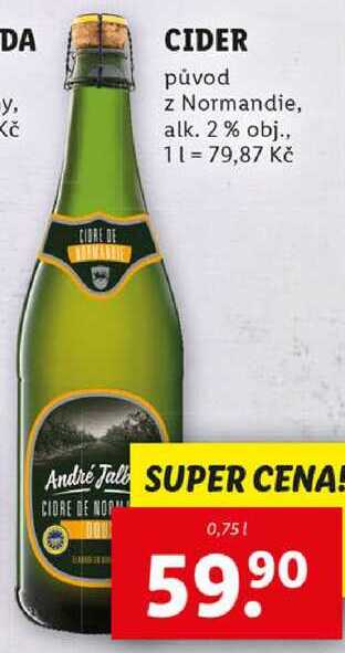 CIDER, 0,75 l