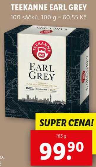 TEEKANNE EARL GREY 100 sáčků, 165 g