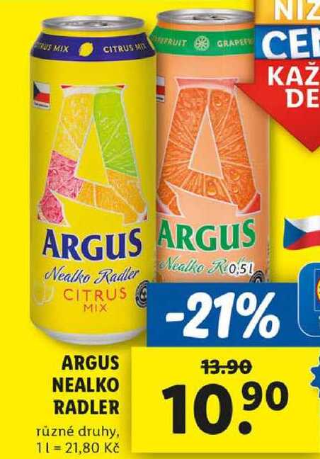 ARGUS NEALKO RADLER, 0,5 l