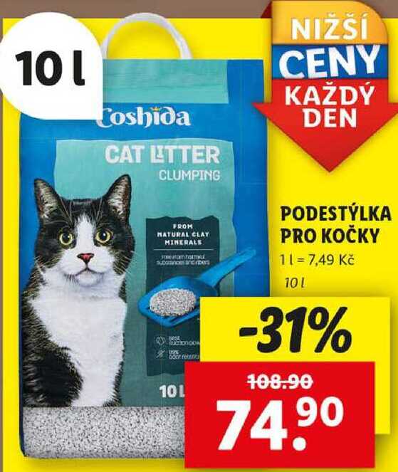 PODESTÝLKA PRO KOČKY, 10 l