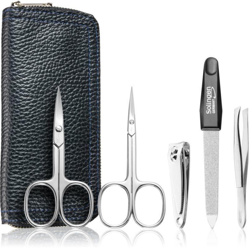 DuKaS Premium Line Solingen 1825 manikúrní set + kožené pouzdro pro muže