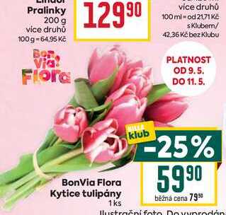 BonVia Flora Kytice tulipány 1ks