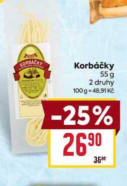 Korbáčky 55 g 