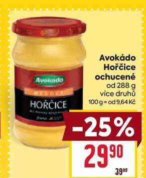 Avokádo Hořčice ochucené od 288 g 