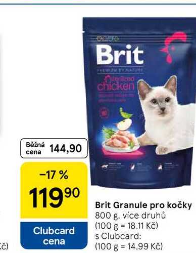 Brit Granule pro kočky, 800 g, více druhů  