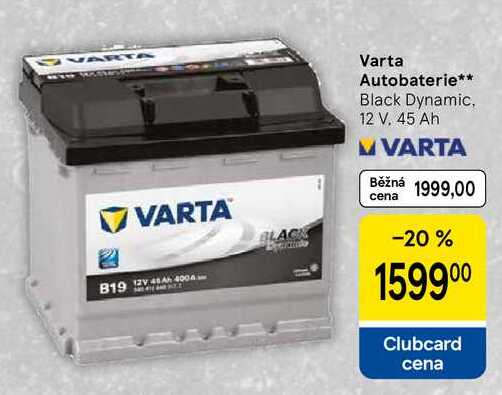 Varta Autobaterie, Black Dynamic, 12 V. 45 Ah 