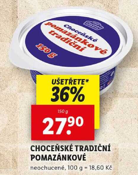 CHOCEŇSKÉ TRADIČNÍ POMAZÁNKOVÉ neochucené, 150 g