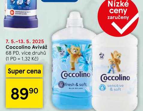 Coccolino Aviváž, 68 PD, více druhů 