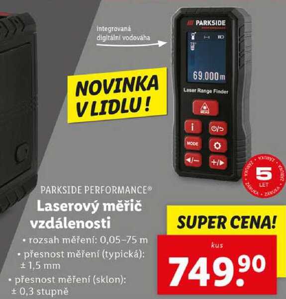Laserový měřič vzdálenosti 