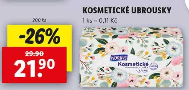 KOSMETICKÉ UBROUSKY, 200 ks