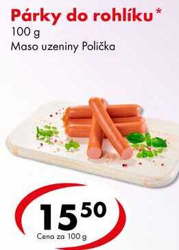 Párky do rohlíku, 100 g 