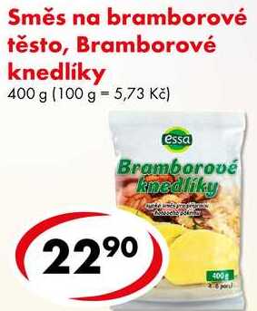 Směs na bramborové těsto, Bramborové knedlíky, 400 g 