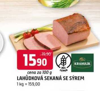 Lahůdková sekaná se sýrem 100g