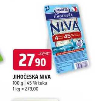 Jihočeská Niva 45%, 100g