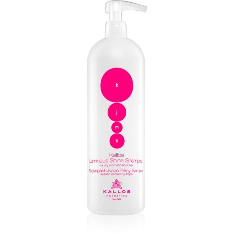 Kallos KJMN Professional Luminous Shine rozjasňující šampon pro suché a zcitlivělé vlasy 1000 ml