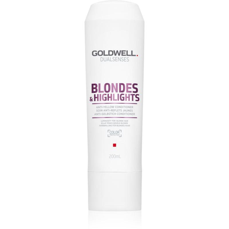 Goldwell Dualsenses Blondes & Highlights kondicionér pro blond vlasy neutralizující žluté tóny 200 ml