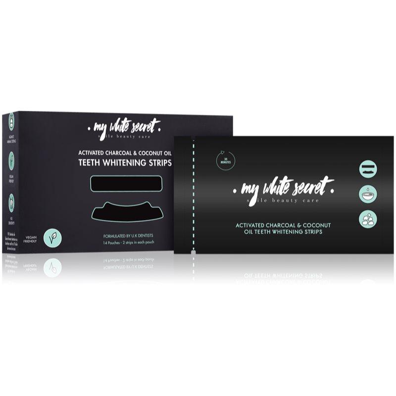 My White Secret Charcoal and Coconut Oil bělicí pásky na zuby 14 ks