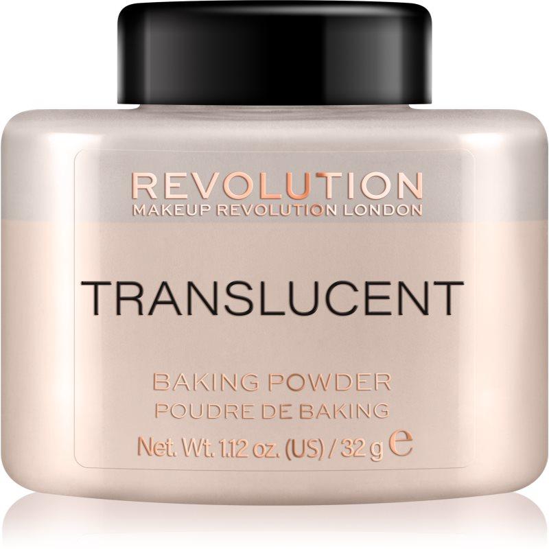 Makeup Revolution Baking Powder sypký pudr odstín Translucent 32 g