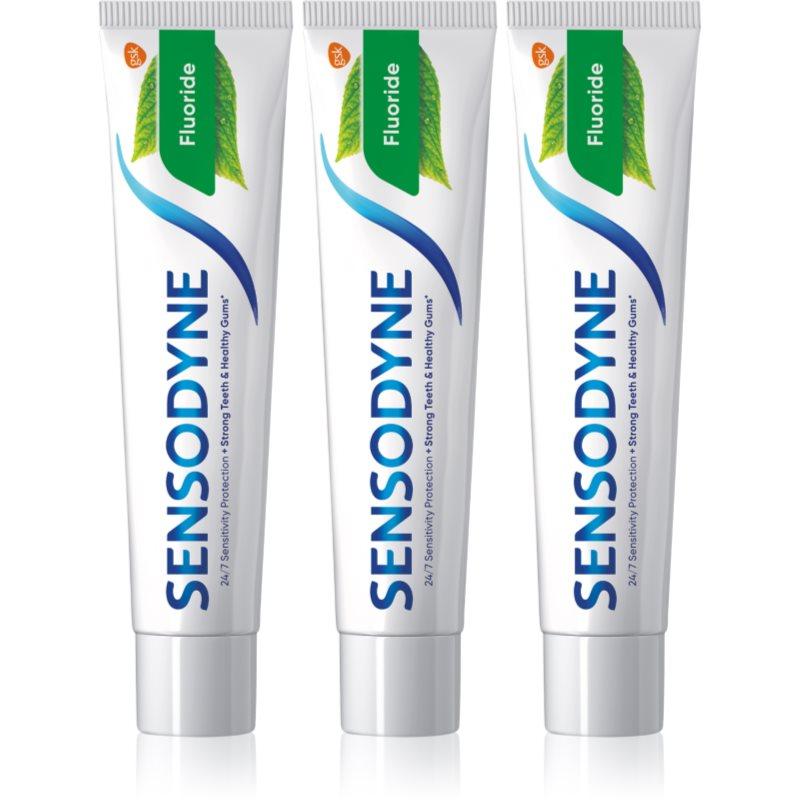 Sensodyne Fluoride zubní pasta pro citlivé zuby 3x75 ml