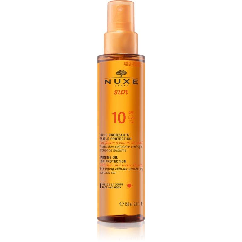 Nuxe Sun opalovací olej na obličej a tělo SPF 10 150 ml