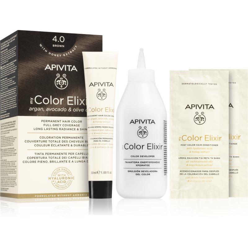 Apivita My Color Elixir barva na vlasy bez amoniaku odstín 4.0 Brown 1 ks