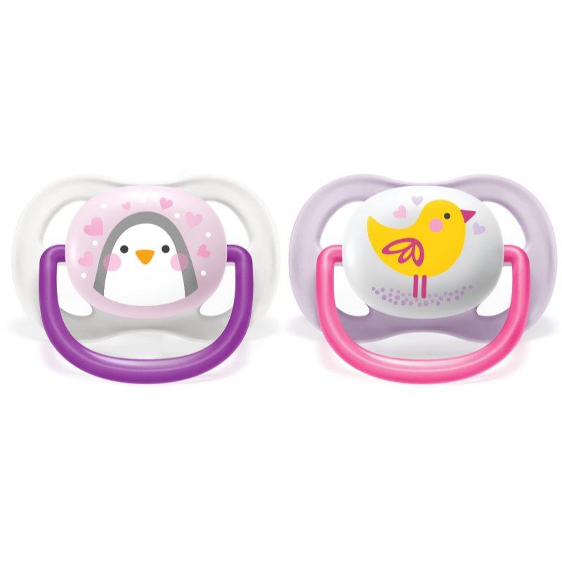Philips Avent Ultra Air SCF080/06 0-6 m dudlík Girl 2 ks
