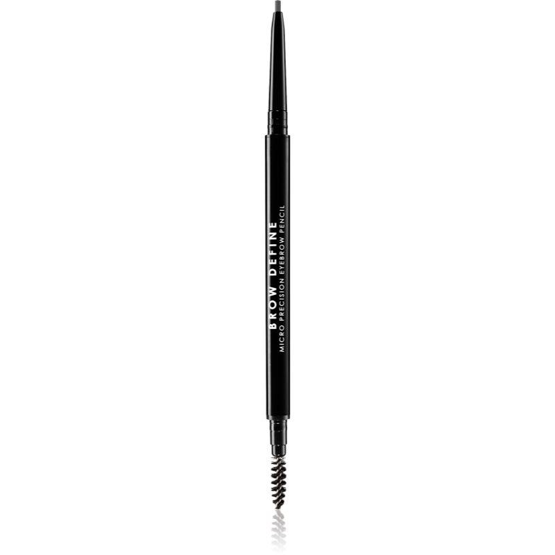 MUA Makeup Academy Brow Define precizní tužka na obočí s kartáčkem odstín Grey 0,3 g
