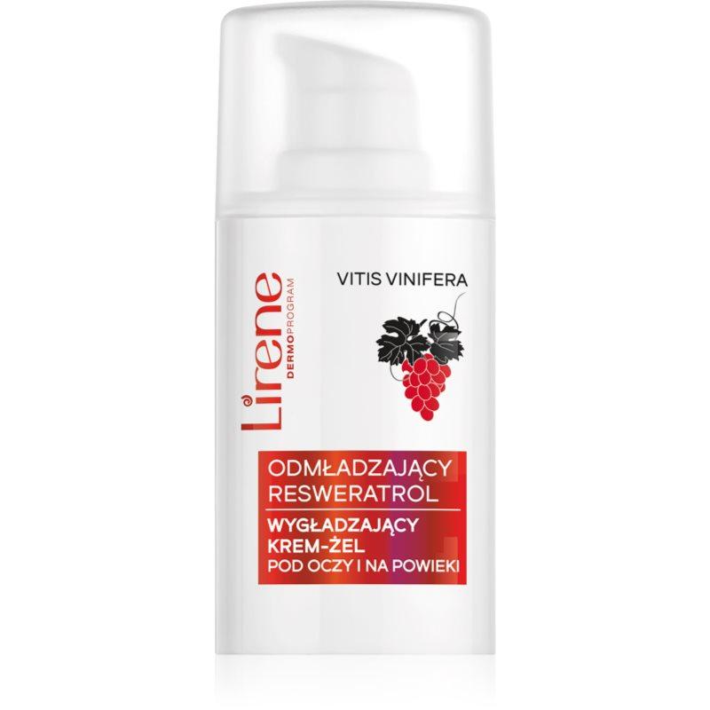 Lirene Rejuvenating Care Resveratrol Smoothing Eye & Eyelid Cream-Gel omlazující oční krém proti otokům a tmavým kruhům 15 ml