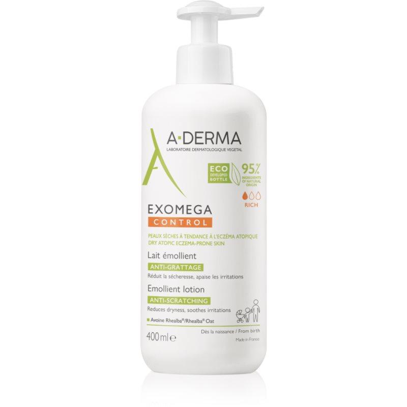 A-Derma Exomega Control Emollient Lotion tělové mléko proti podráždění a svědění pokožky 400 ml