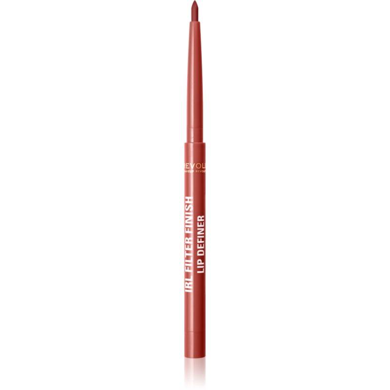Makeup Revolution IRL Filter krémová tužka na rty s matným efektem odstín Burnt Cinnamon 0,18 g