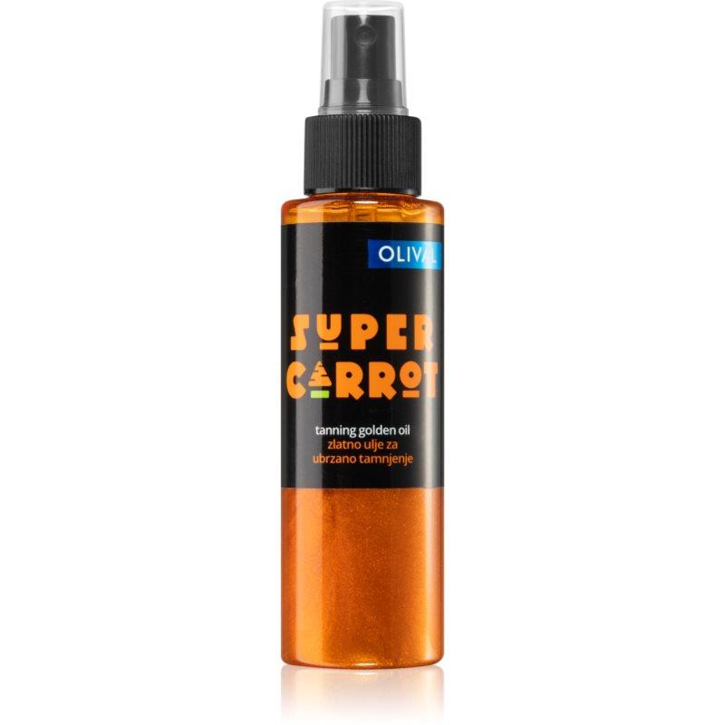 Olival SUPER Carrot Golden Oil olej se třpytkami urychlující opalování 100 ml