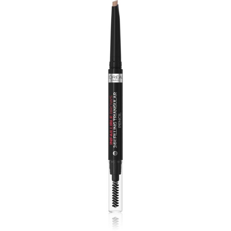 L’Oréal Paris Infaillible 24h Filling Triangular Pencil precizní tužka na obočí voděodolná odstín Auburn 1 ml