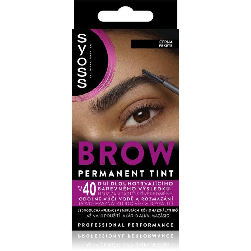 Syoss Brow Tint barva na obočí odstín Černá 10 ml