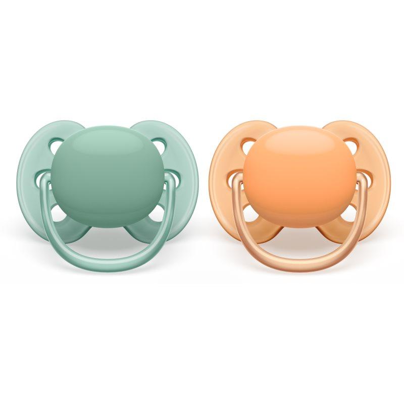Philips Avent Ultrasoft SCF091/03 0-6 m dudlík Neutral 2 ks