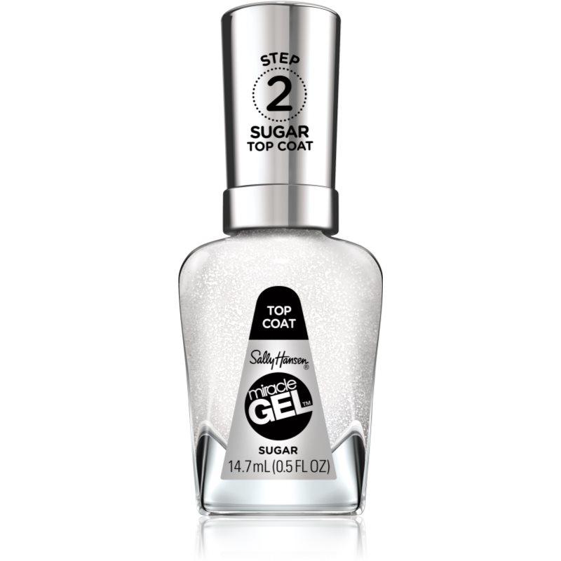 Sally Hansen Miracle Gel™ vrchní lak na nehty pro třpytivý lesk odstín 103 Sugar 14,7 ml