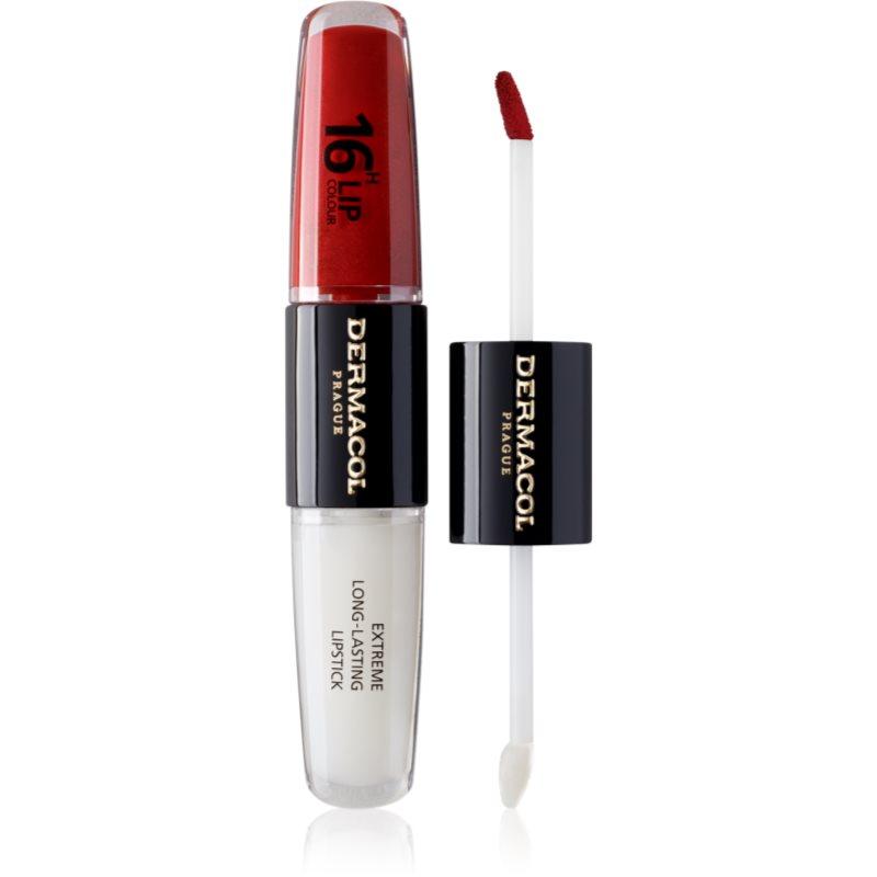 Dermacol 16H Lip Colour dlouhotrvající rtěnka a lesk na rty odstín 20 Secret Lovespell 2x4 ml