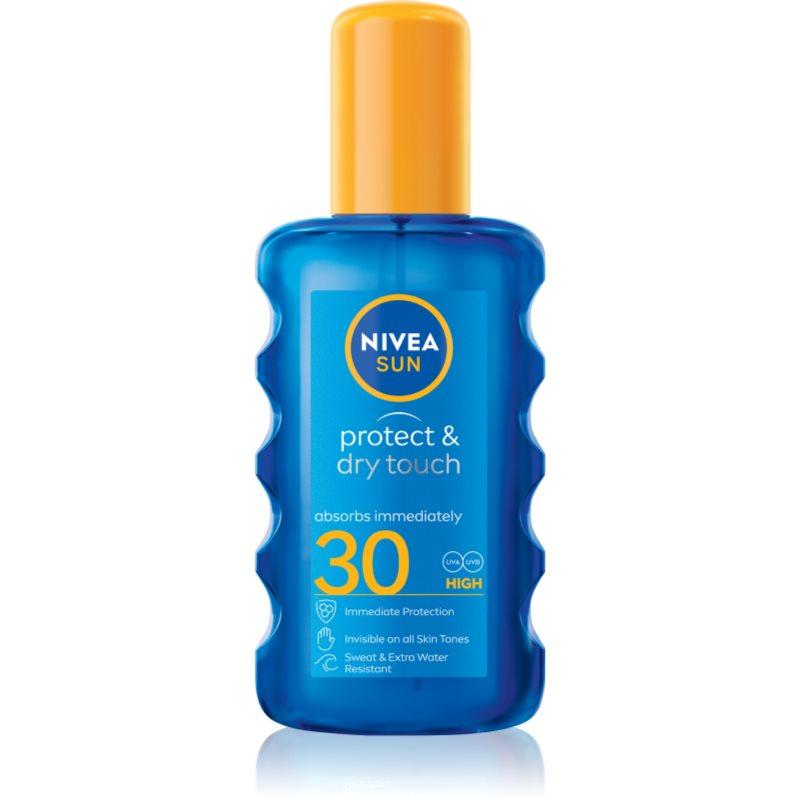 NIVEA SUN Protect & Dry Touch neviditelný sprej na opalování SPF 30 200 ml