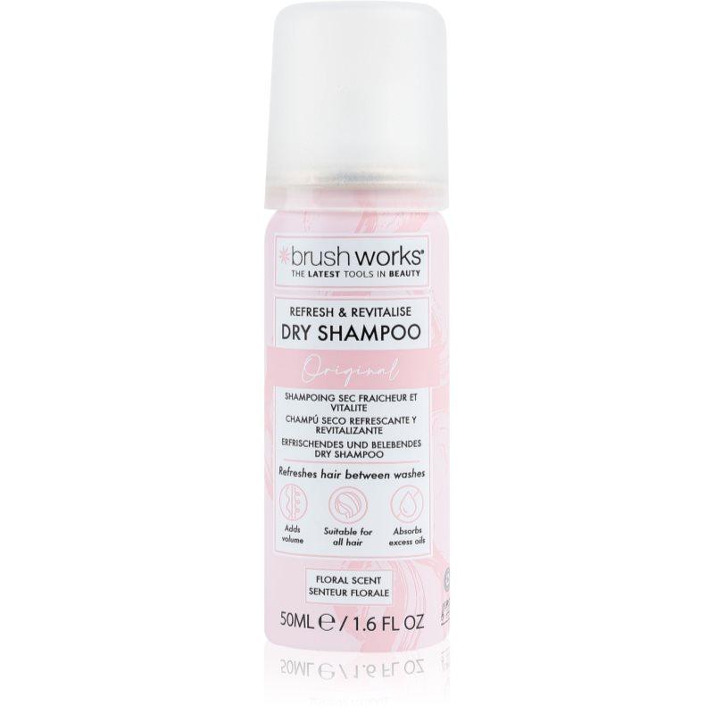 Brushworks Refresh & Revitalise suchý šampon s jemnou květinovou parfemací 50 ml