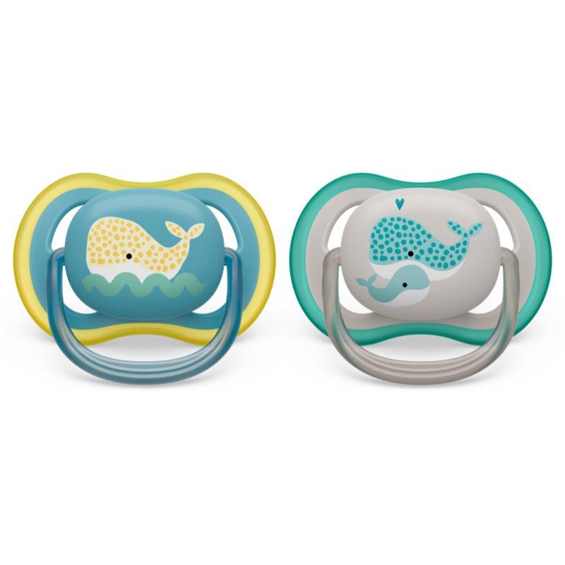 Philips Avent Ultra Air SCF349/24 18m+ dudlík Whale 2 ks