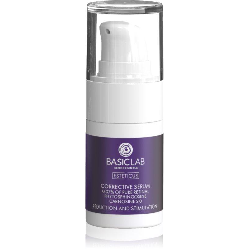 BasicLab Dermocosmetics Esteticus vyhlazující sérum pro sjednocení barevného tónu pleti 0.07% Pure Retinal 15 ml