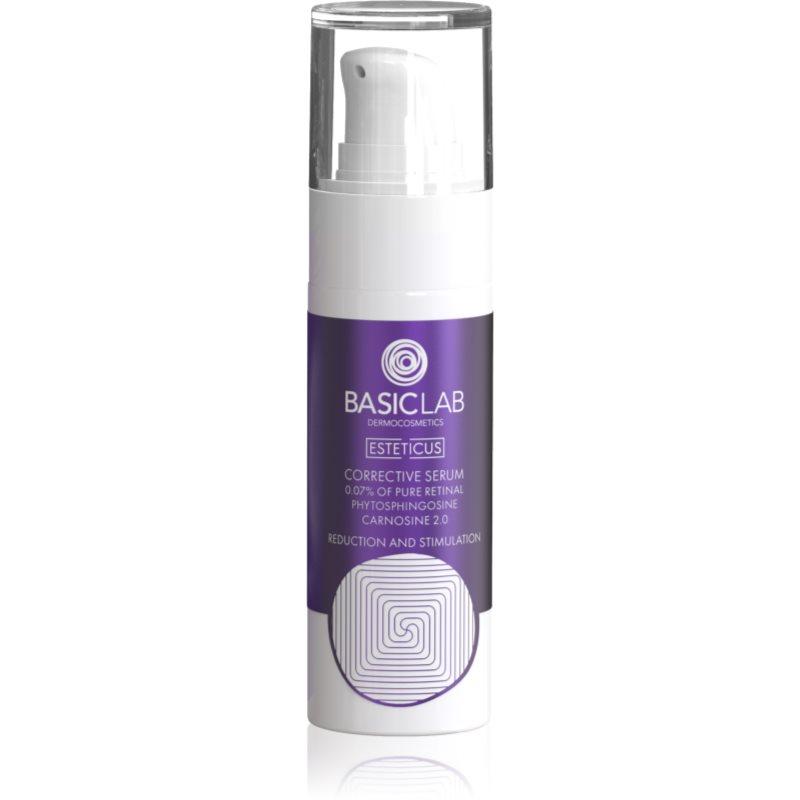 BasicLab Dermocosmetics Esteticus vyhlazující sérum pro sjednocení barevného tónu pleti 0.07% Pure Retinal 30 ml