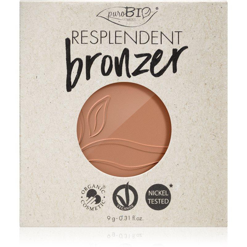 puroBIO Cosmetics Resplendent bronzer náhradní náplň odstín 05 Warm Brown 9 g
