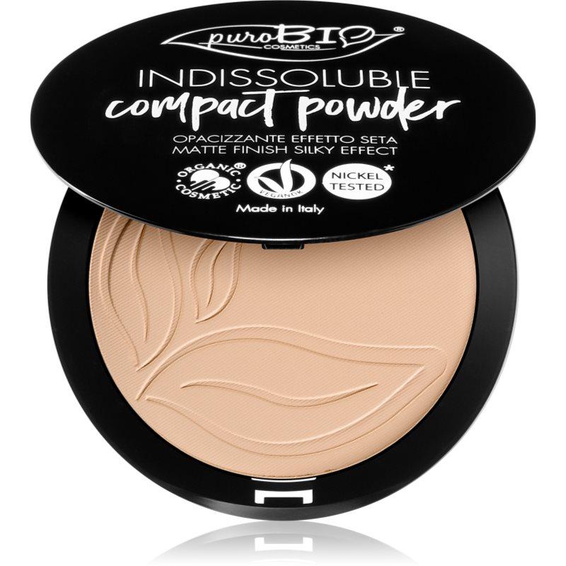 puroBIO Cosmetics Indissouble kompaktní pudr s matným efektem odstín 02 9 g