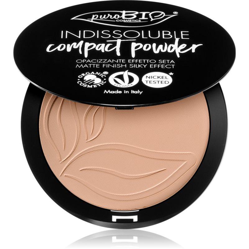 puroBIO Cosmetics Indissouble kompaktní pudr s matným efektem odstín 04 9 g