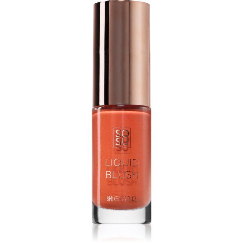 SOSU Cosmetics Liquid Blush tekutá tvářenka odstín Peach Glow 8 ml