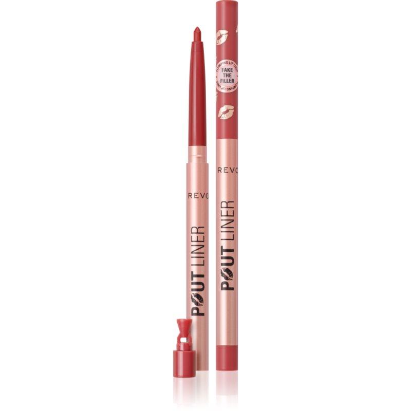 Makeup Revolution Pout Liner tužka na rty pro zvětšení objemu odstín Melba Warm Peach 0.2 g