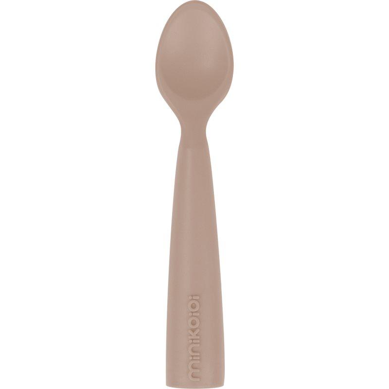 Minikoioi Silicone Spoon lžička Bubble Beige 1 ks
